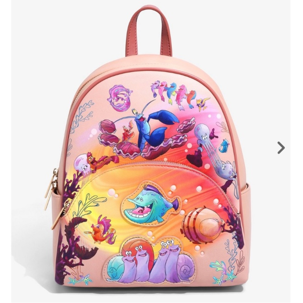 NWOT Danielle Nicole The Little Mermaid Under The Sea Backpack